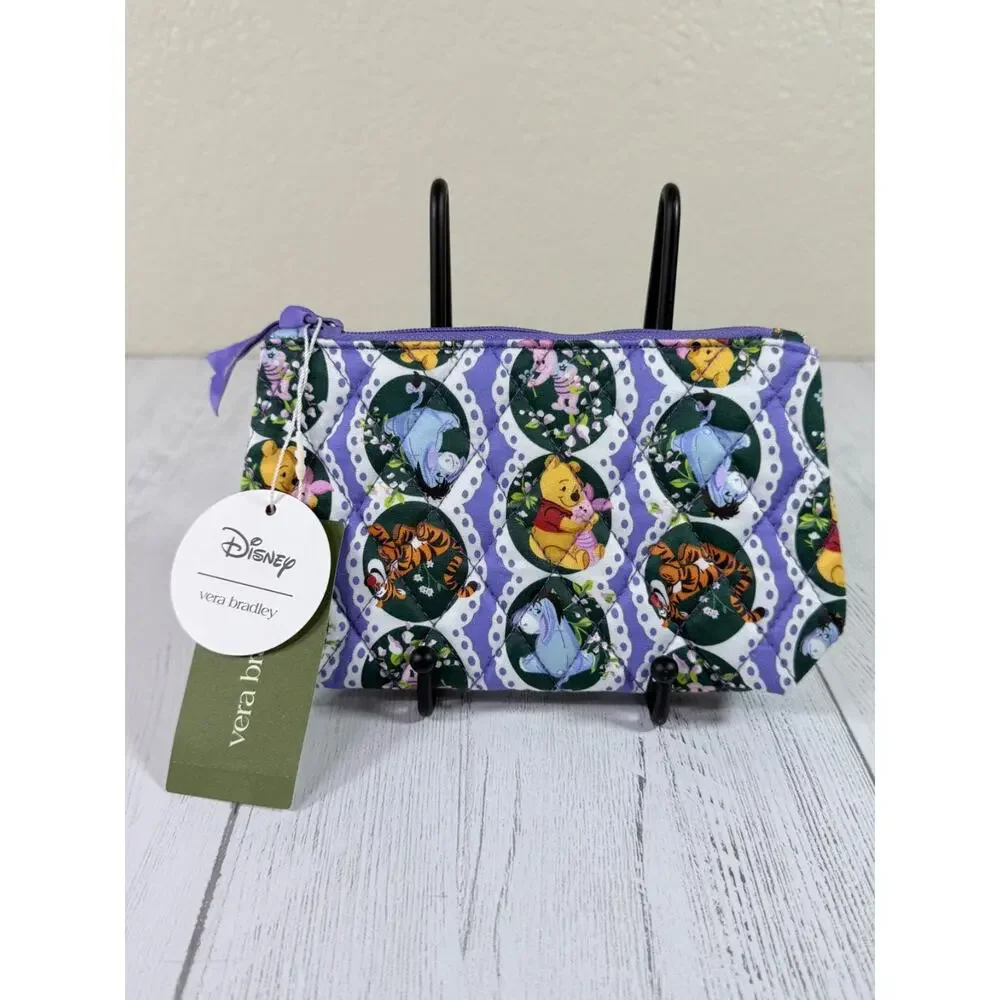 NWT Vera Bradley Disney Winnie The Pooh Springtime Eyelet Floral Small Pouch